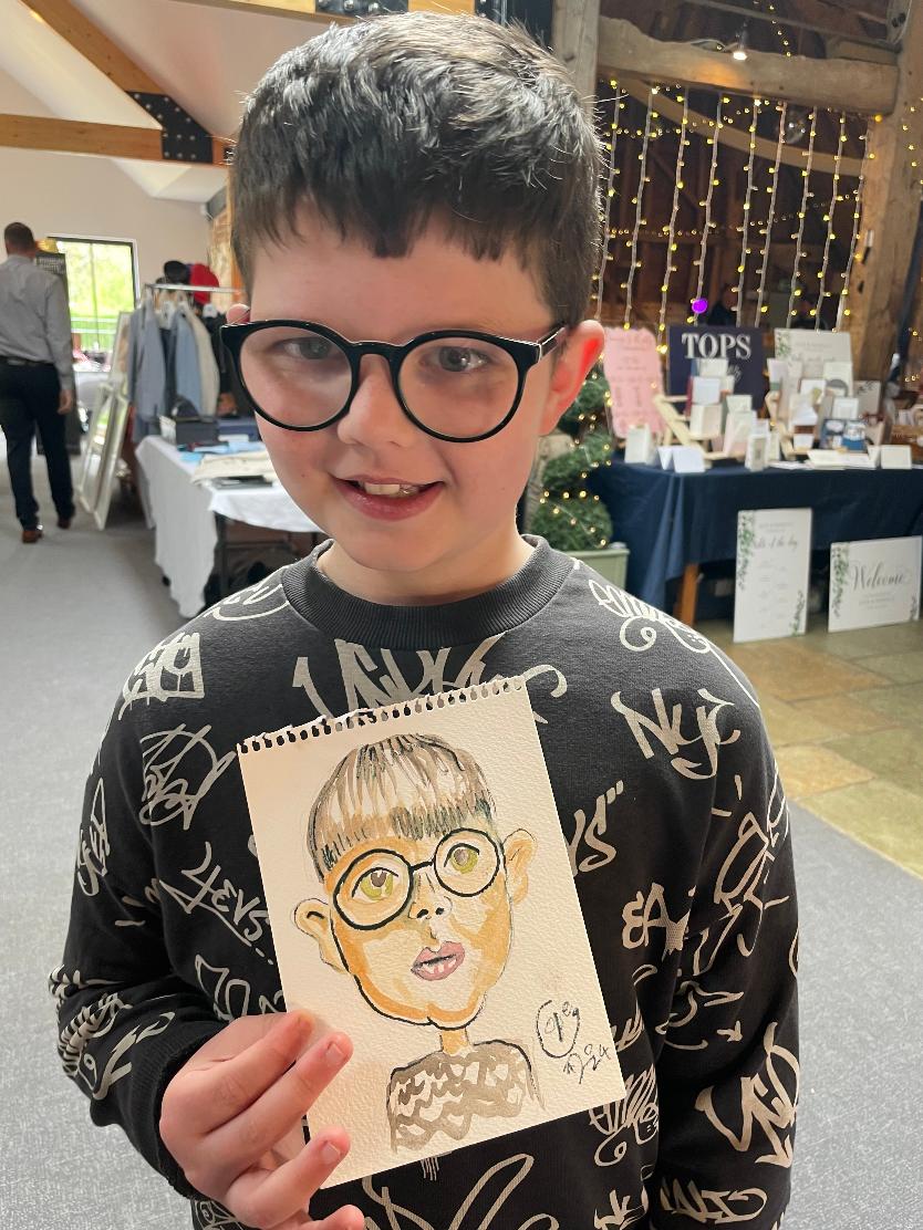 quick 5 minute wedding watercolour portraits