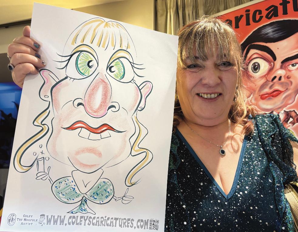 caricatures Heacham manor Norfolk