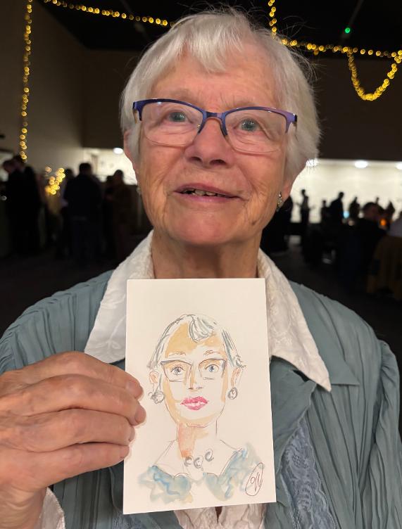 quick6 minute wedding watercolour portraits